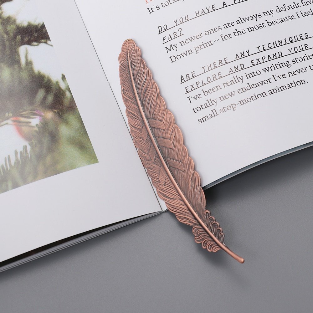 Vintage pagina, mooie, coole boekenleggers, schoolbenodigdheden, metalen veerbladwijzer, chinese stijl, feest
