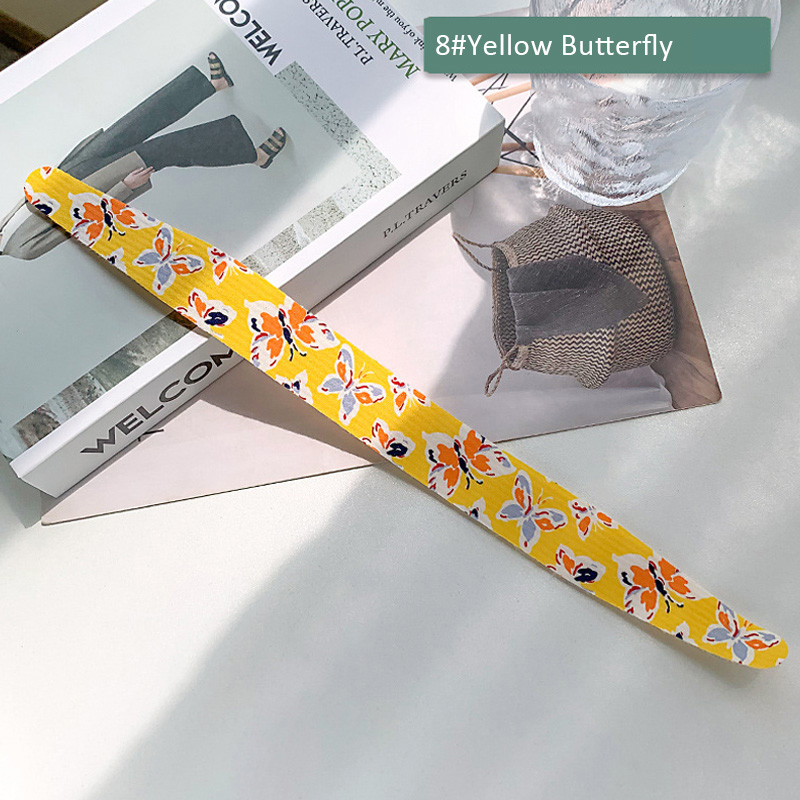 Cinta de Velcro mágica para niña y mujer, diadema con estampado Floral, cintas para el pelo dulces, fáciles de usar, horquilla, flequillo, accesorios para el cabello: 3