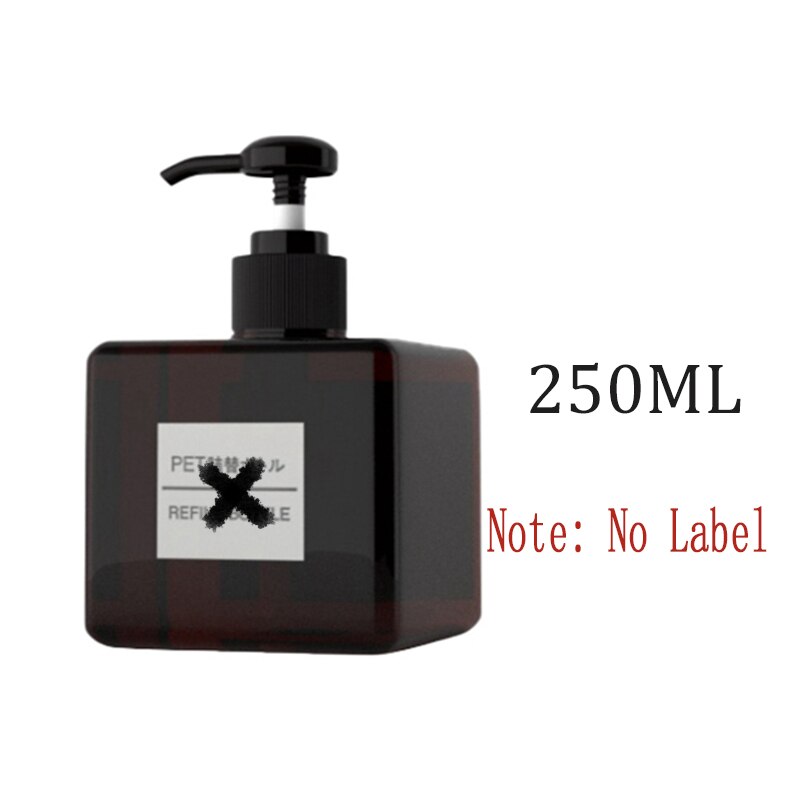 Bouteille de Gel douche de shampooing presse | 650/450/250ML conditionneur de cheveux, distributeur distributeur de savon de salle de bains, bouteilles de rangement rechargeables: CS