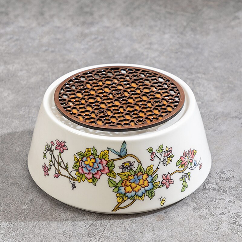 Keramische Thee Kachel Chinese Theewaar Accessoires Tool Thee Warmer Kaars Kachel Thuis Theepot Fair Bekerhouder Kung Fu Thee Kachels craft