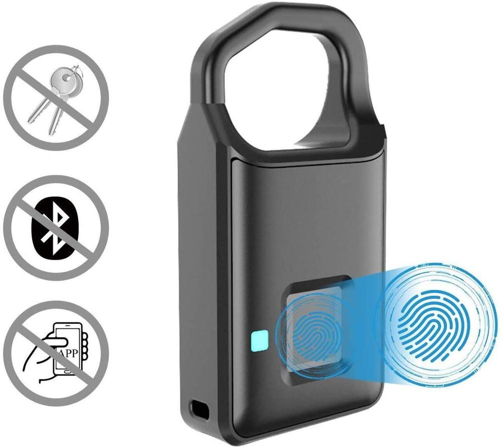 Smart Fingerprint Padlock Lock Biometric Padlock Lock P4 Finger Print Security Lock
