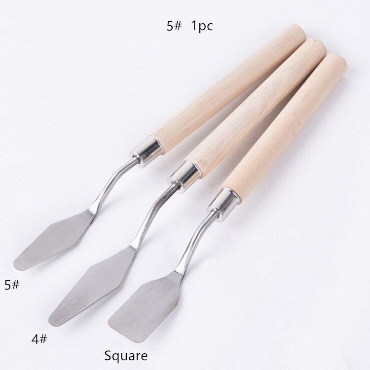 1 Stuks Palet Olie Mix Schilder Paint Tool Schrapen Schraper Mes Textuur Kunstenaar Art Draw Spatel Lade Aquarel Student Pigment: number 5 1pc