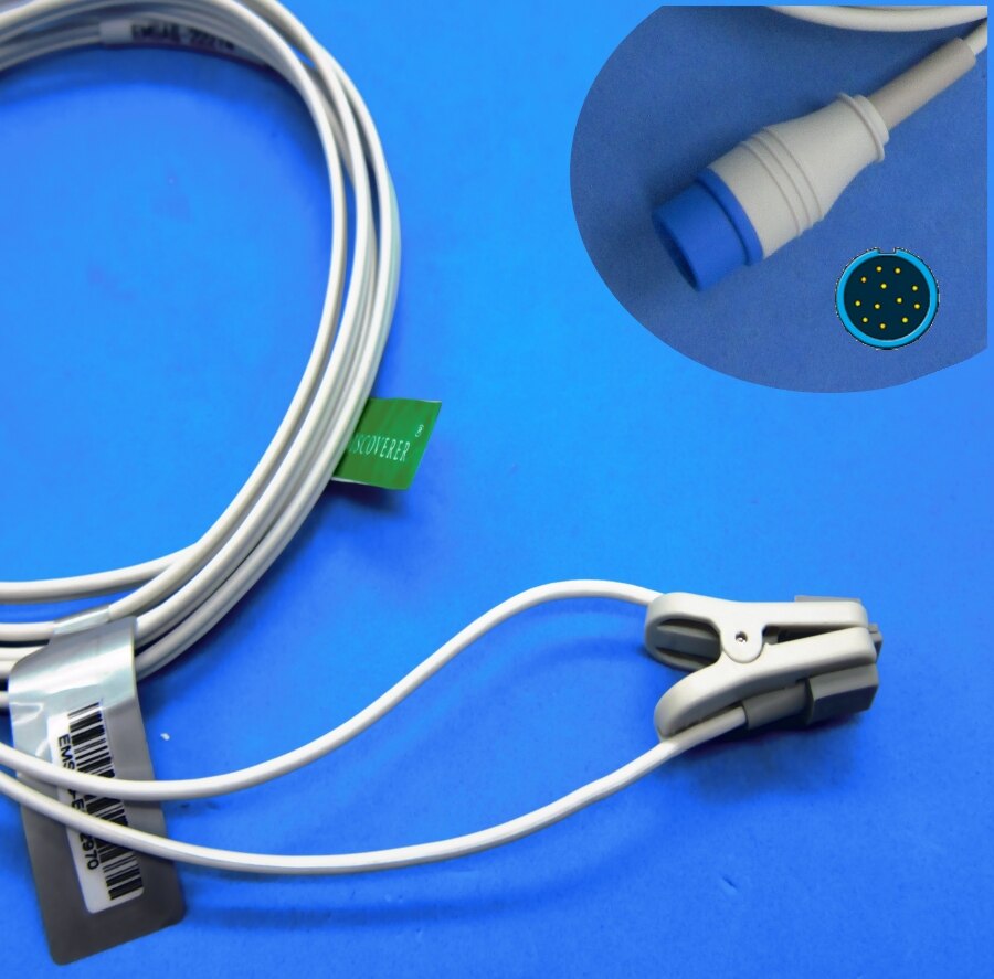 Long Calbe Neonate wrap SPO2 Sensor for Comen star8000E, C50,C90 analog patient monitor: child ear clip