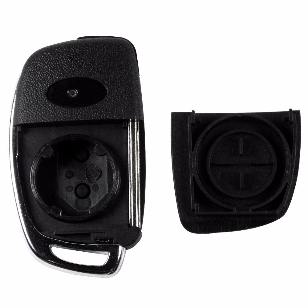 Jingyuqin-clé télécommande à 3 boutons de remplacement 3/4 boutons, housse de protection pour voiture Hyundai IX35 i20, lame non gravée
