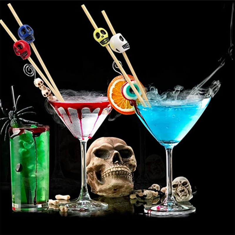 Creatieve Bar Cocktail Skull Bamboe Tandenstoker Wegwerp Natuurlijke Tandenstokers Familie Restaurant Fruit Huishouden Keuken Gadgets