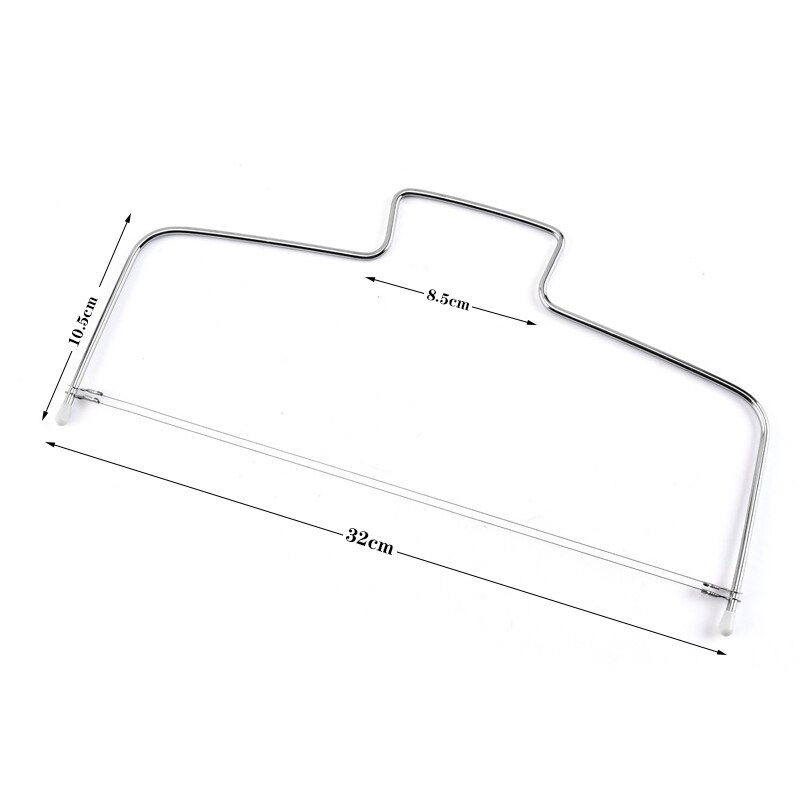 1pc Double Line Adjustable Stainless Steel Cake Cut Slicer Device Cake Decorating Mold DIY Bakeware Kitchen Cooking Tool QDRR