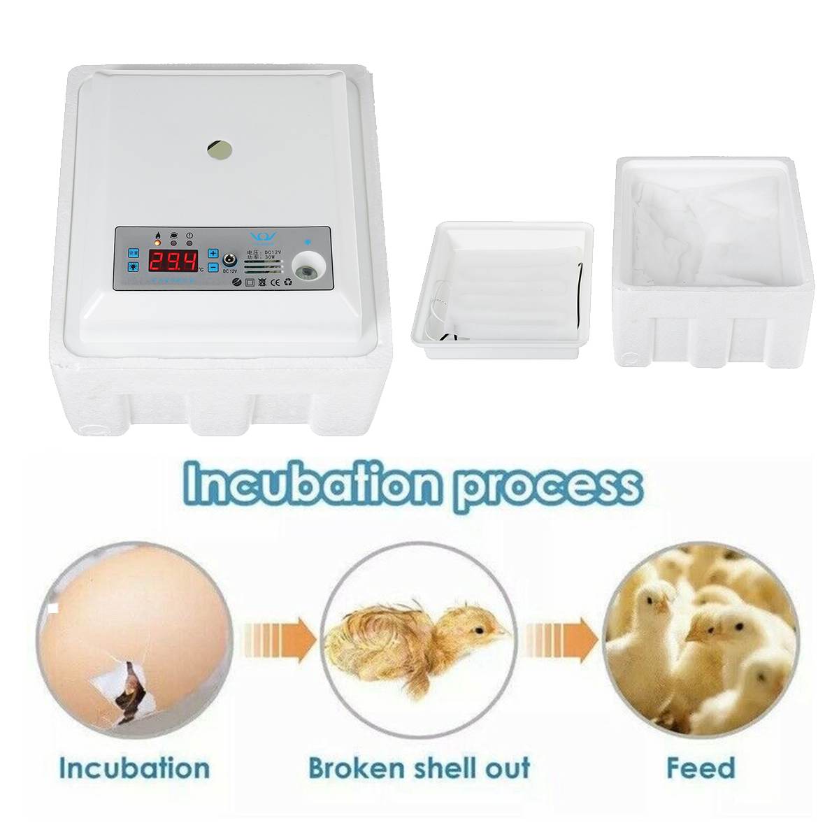 Incubation Box Egg Digital Incubator Automatic Suitable for Hatching Snake Lizards Reptiles Reptile Egg Box Reptile Breeding Box