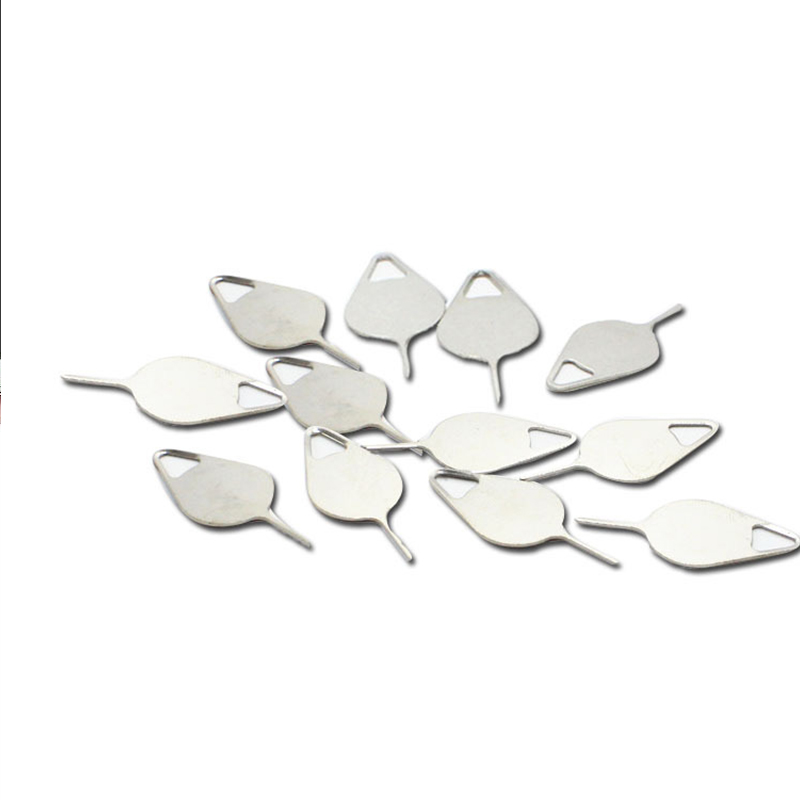 100 pièces en acier inoxydable Sim éjection broche clé outil téléphone portable Sim carte plateau ouvert broche éjecteur carte aiguille retrait broche dissolvant