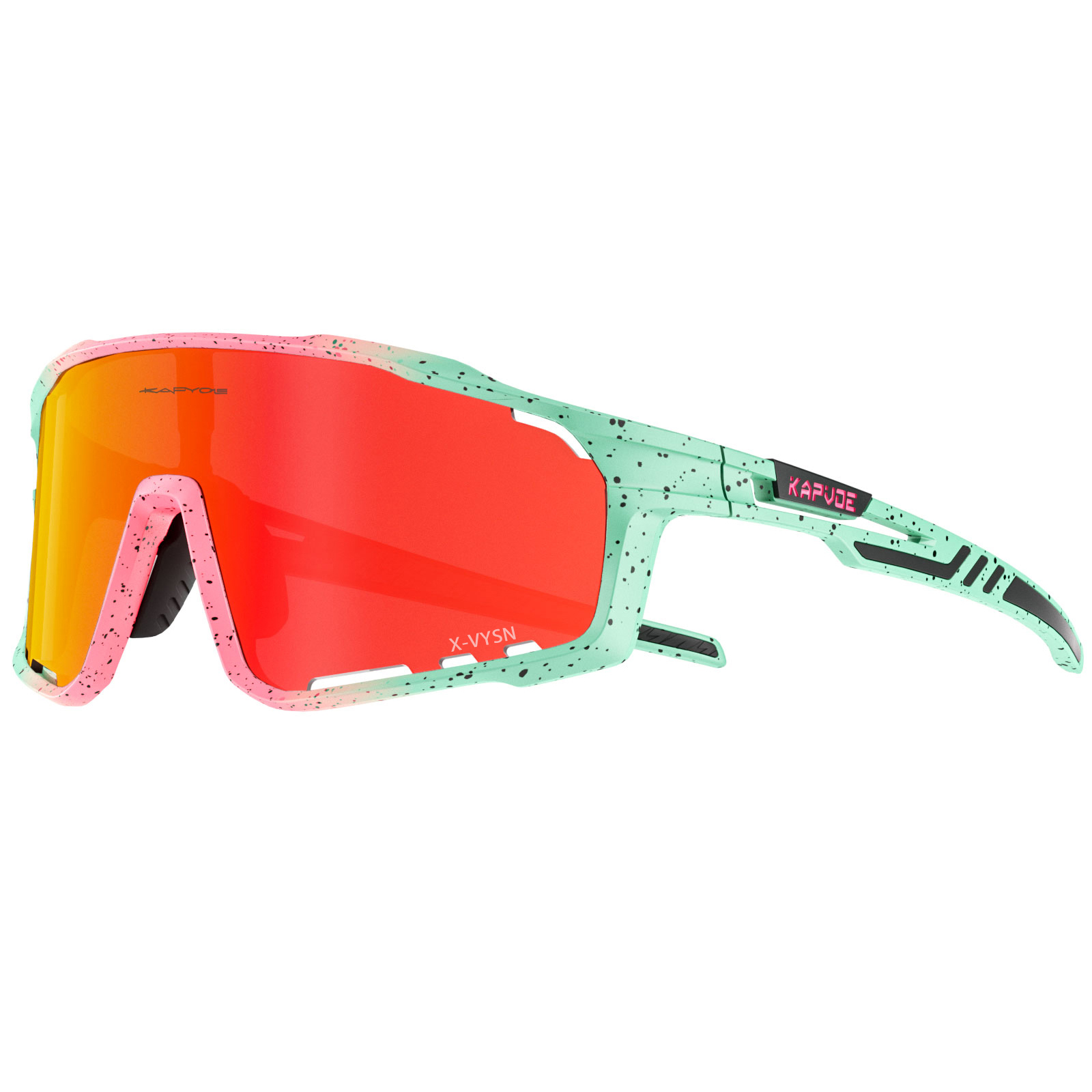 Kapvoe utomhuscykelglasögon mtb landsväg sportcykel solglasögon löparglasögon cykelsolglasögon cykel  uv400 glasögon: Transparent