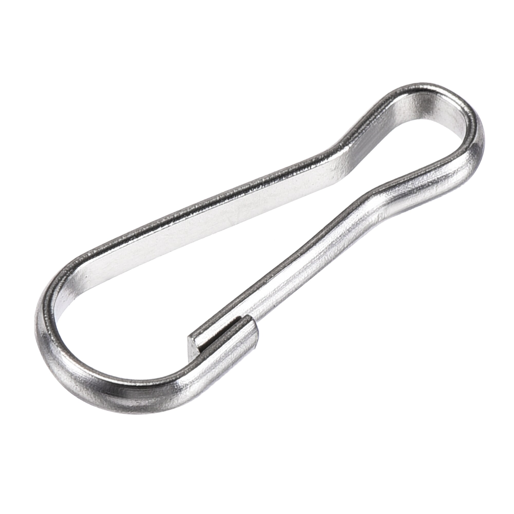 Uxcell Spring Hooks Snap Clip Hooks 25x9.5x2mm 304 Stainless Steel Silver Tone 80 Pcs
