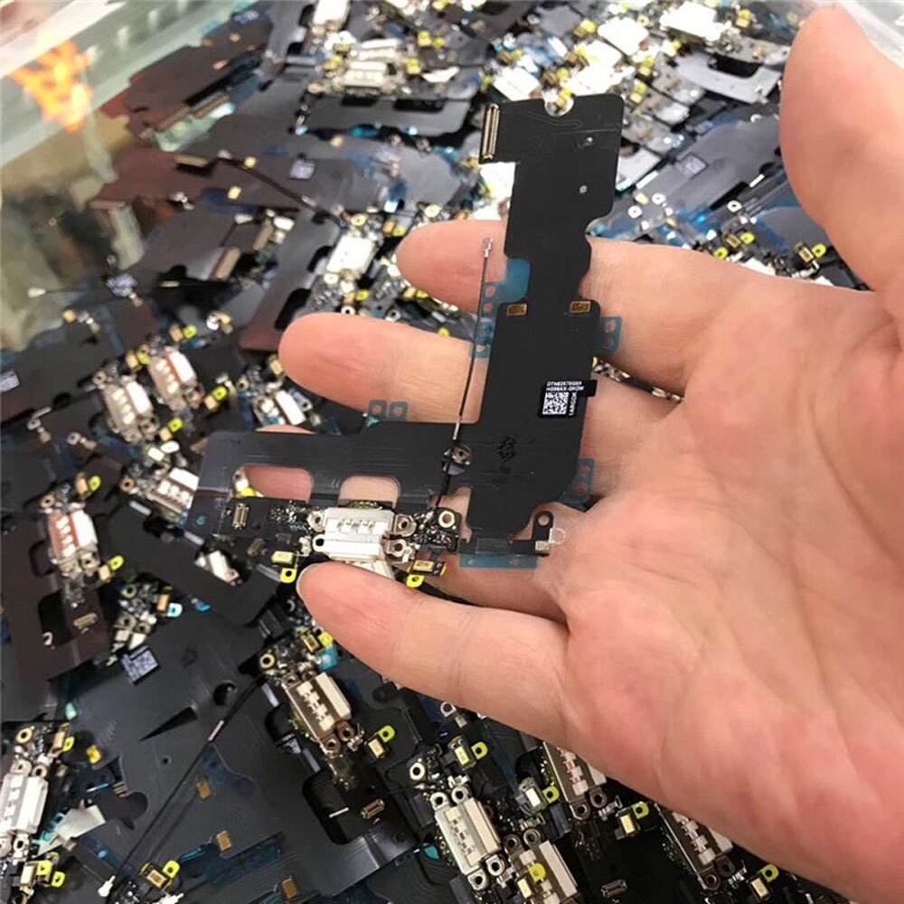 Official Original USB Charging Port Flex for IPhone 6 6s Plus 6sp 7 8 Plus SE2 Dock Connector Mic Flex Replacement Repair Parts