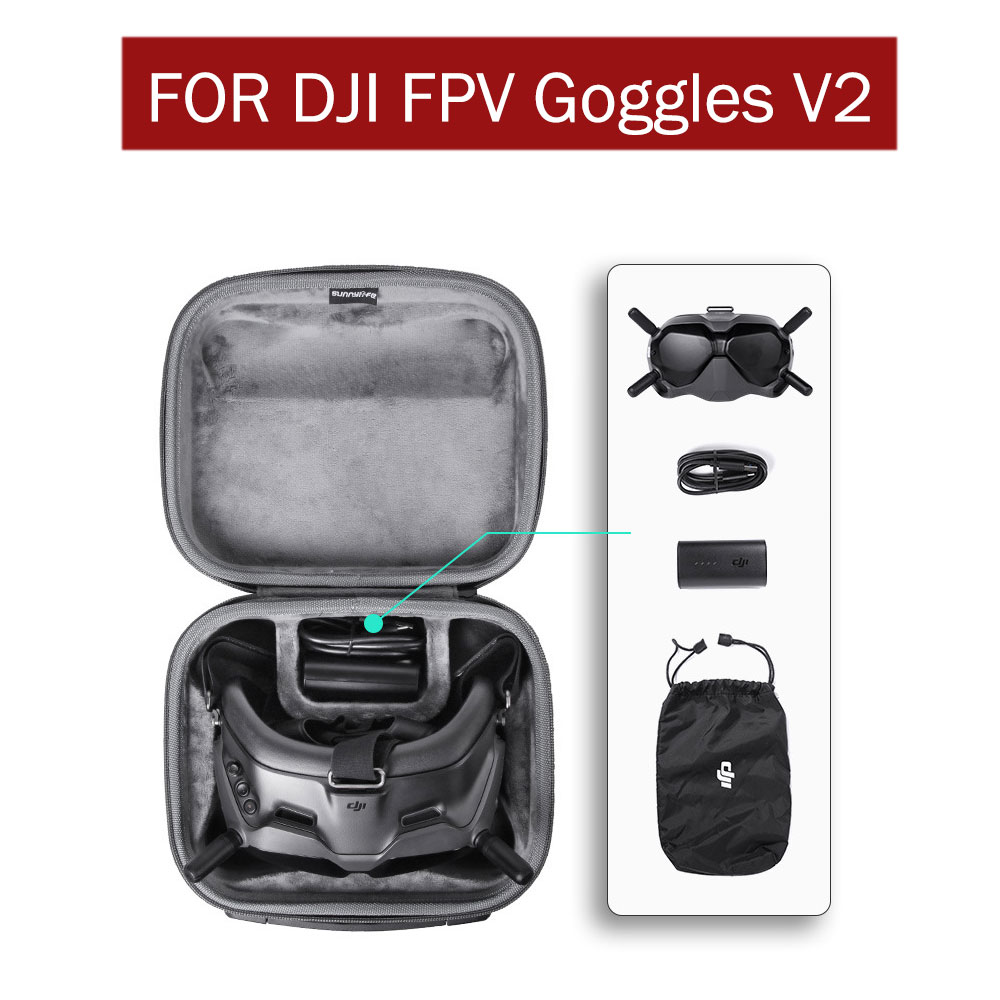 Draagtas Voor Dji Fpv Bril V2 Opbergtas Harde Shell Voor Dji Fpv Drone Accessoires