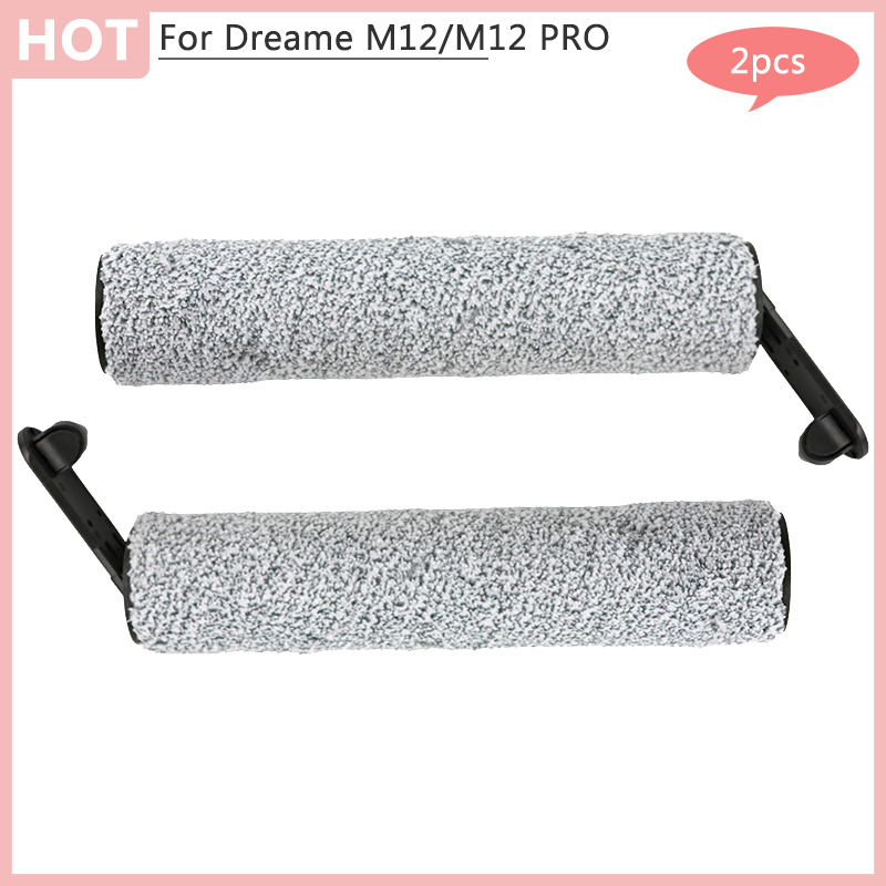 Replacement Scrubber brush Spare Parts For Dreame M12 H12 M12 PRO Robot Vacuum Cleaner Hepa Filter Road Washing Machine Home App: Dark Grey