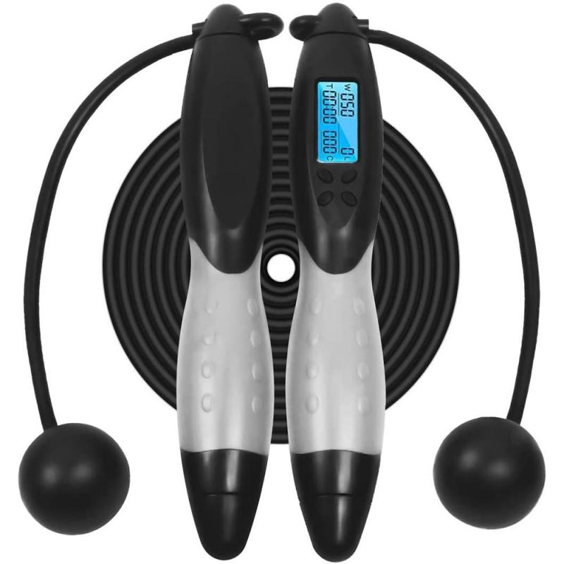 Digital LCD Jump Jumping Skipping Ropes Calorie Count Counter Timer Gym Fitness Portable Fitness Sports Equipment Jump Ropes