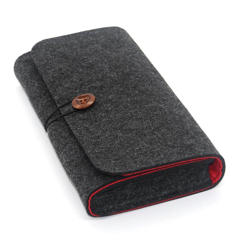 Felt Portable Storage Bag for Nintend Switch Case Game Accessory Memory Card Holder Carry Case for NS Game Console Machine Bag