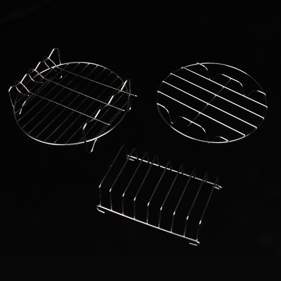 7 stk/sæt grill airfryer sæt sæt dele hjemmekøkken værktøj til 3.6l air fryer udskiftning