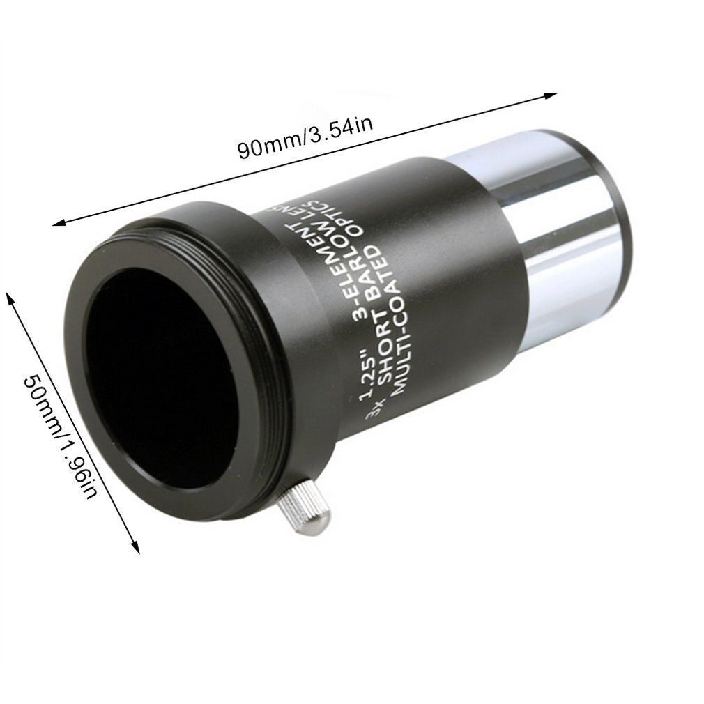 Angeleyes 3X Metal Baro, espejo Barlow lente doble lente Cámara 1,25 pulgadas 31,7mm M42 * 0,75 paso tres elementos 3Xelement