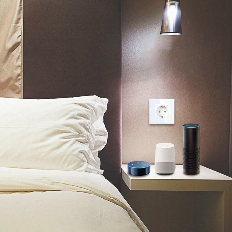 Wifi Wall Socket EU Plug Standard Smart Socket WIFI Socket Colors 86X86mm Smart Wifi Switch Monitoring