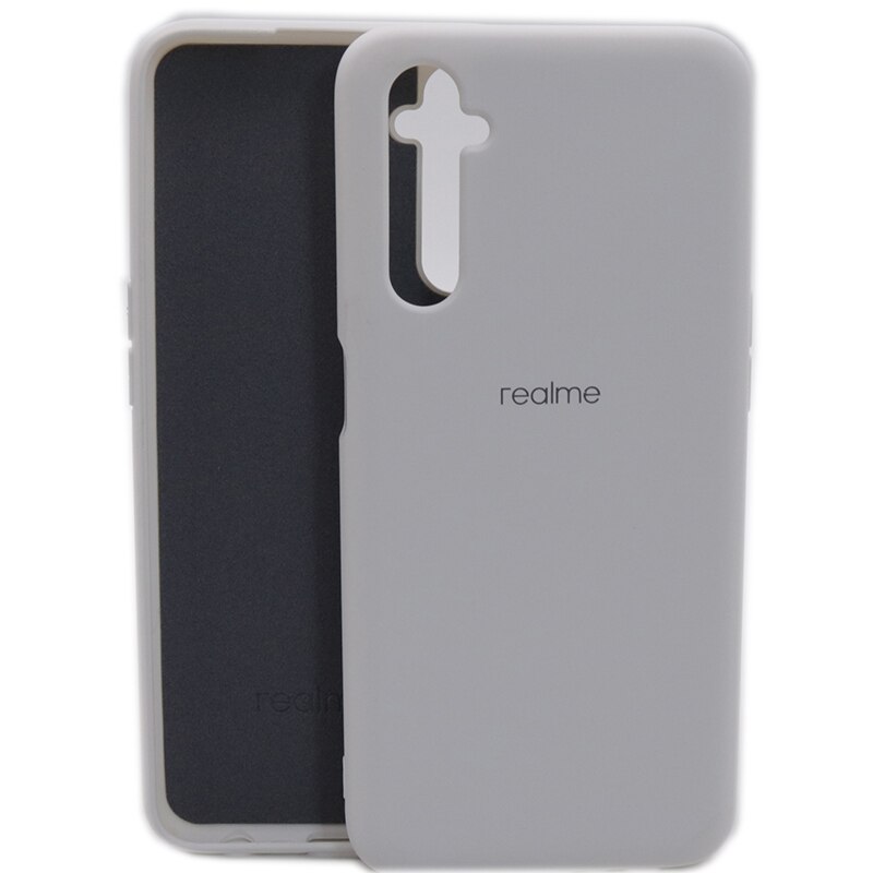 Para verdadero yo 7 7pro Teléfono de silicona líquida para verdadero yo 7 caso cubierta suave y sedoso-Touch cubierta protectora para verdadero yo 7: For  Realme  7 / White