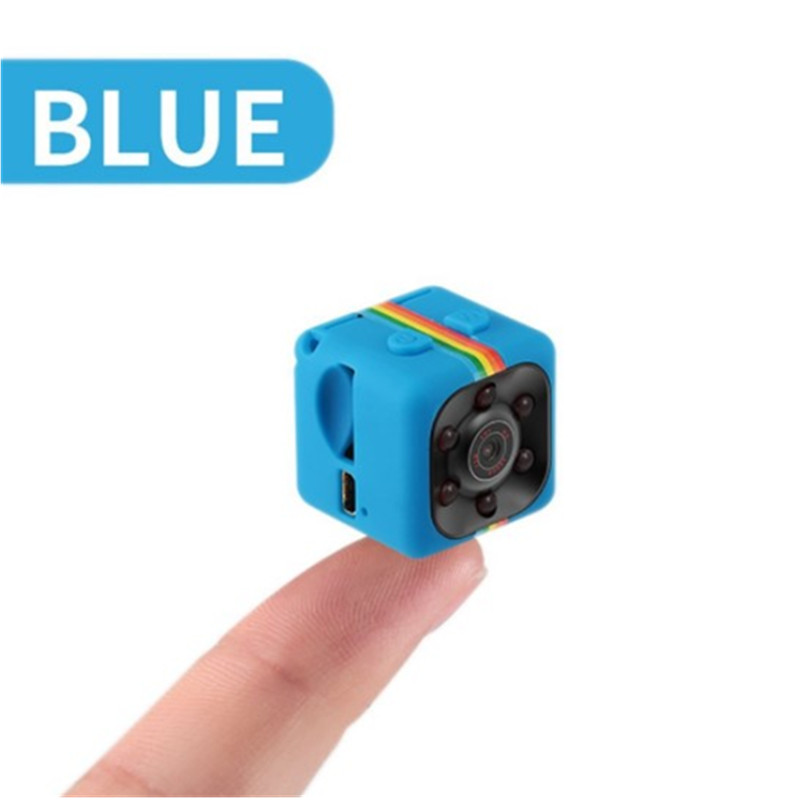 Mini kamera  hd 1080p sensor nattesyn videokamera bevægelse dvr mikro kamera sport dv video lille kamera cam  sq11: Blå