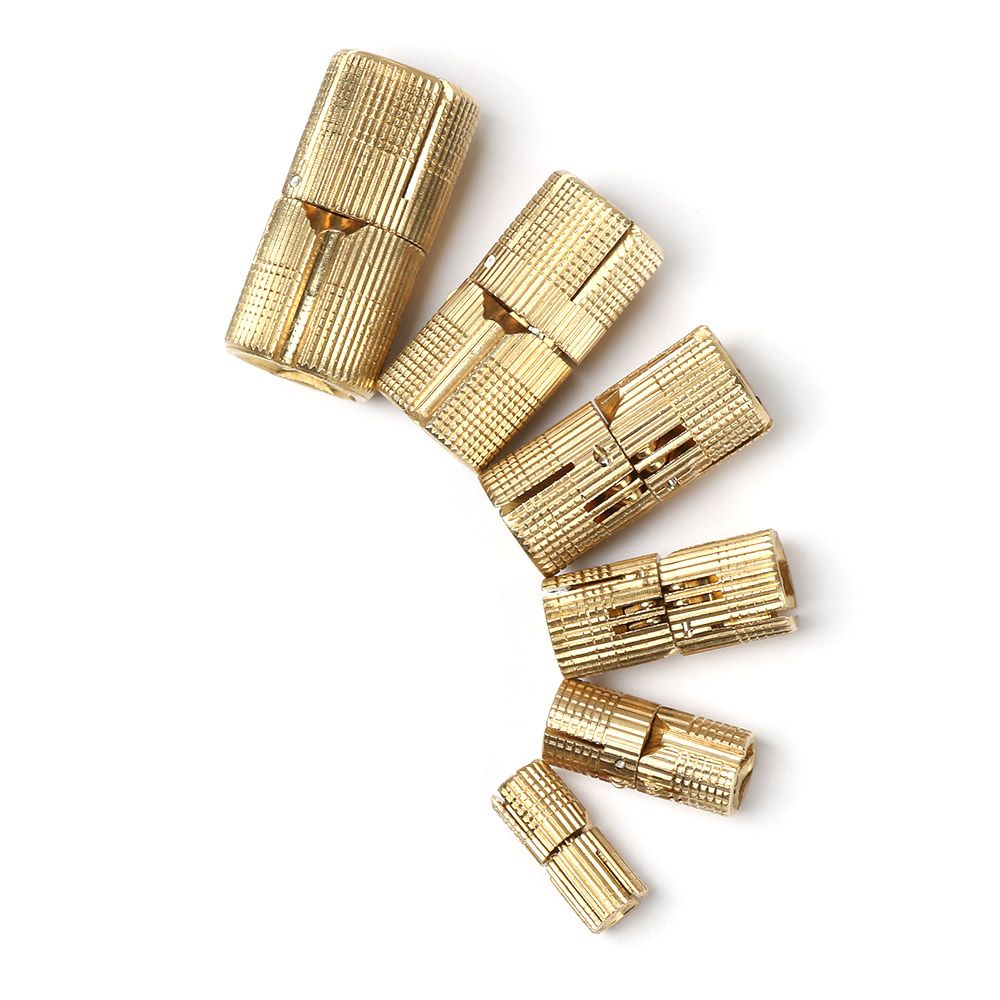 Charnières de meubles en laiton, armoire cachée cylindrique, charnières invisibles pour boîte de quincaillerie, 8-18mm, 8mm, 10mm, 12mm, 14mm, 16mm, 18mm