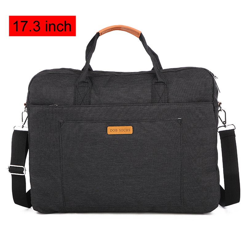 13 14 15.6 17.3 inch Laptop Bag Air Cushion Business Briefcase Office Computer Macbook Handbag Documents Crossbody Bags XA62C: Black 17.3in