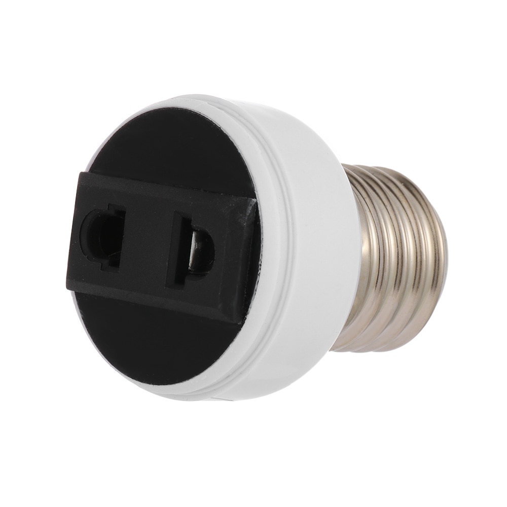E27 ABS US/EU/AU Plug Connector Accessories Bulb Holder Lighting Fixture Bulb Base Screw Adapter White Lamp Socket