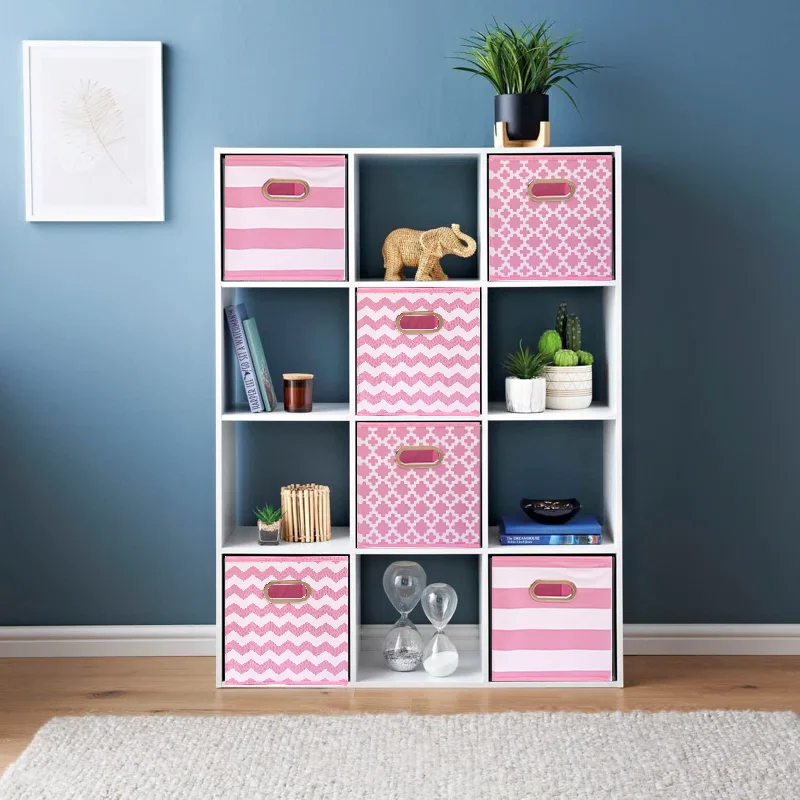 Foldable Clothing Storage Box Cube Drawer for Closet Multi-function Sundries Storage Organizer With Handle for Storage Shelves