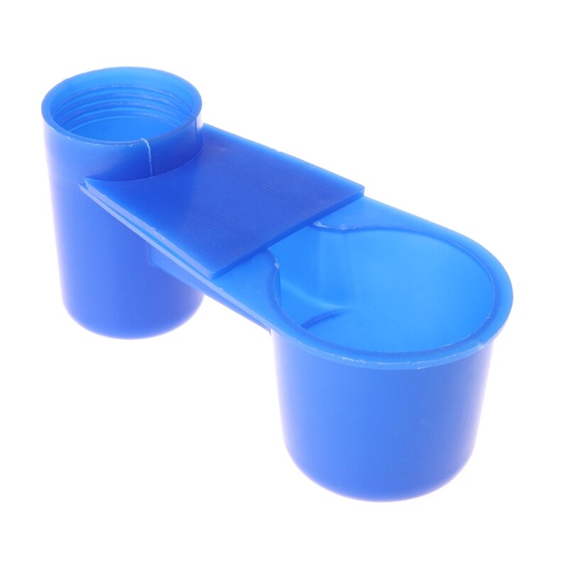 Plastic fugl vand feeder drikker foder kop papegøje due kylling haveredskaber: Bl