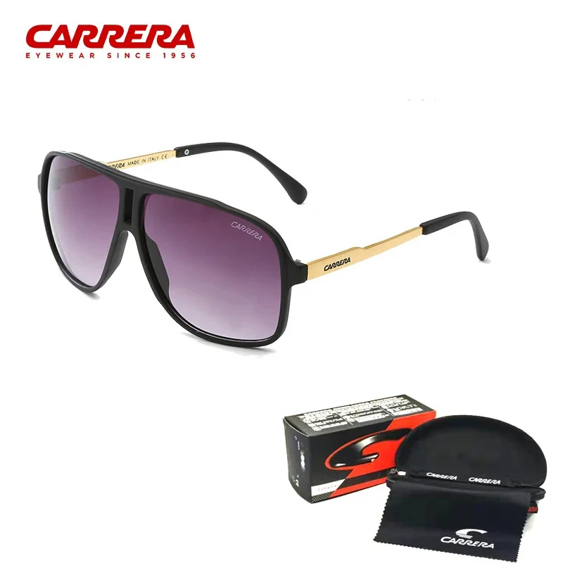 Carrera Men Brand Sunglasses Vintage Sun Glasses Men Women Big Square Oversize Colorful Outdoor Sports Driving Eyewear CA020