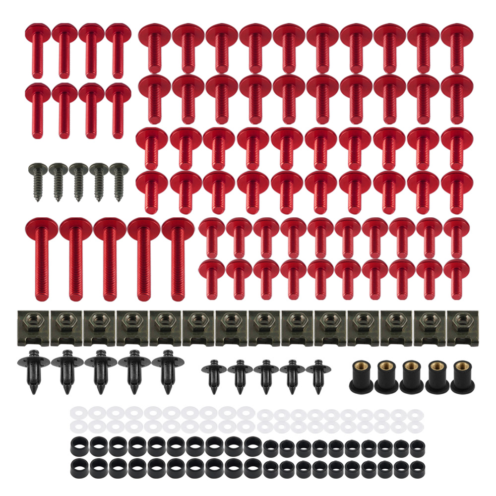 190-teiliges Karosserieschrauben-Verkleidungsschrauben-Set für Honda CBR600RR 2003 CBR1000F CBR 6000 900 929 954 1000 RR CBR600 F F2 F3 F4i