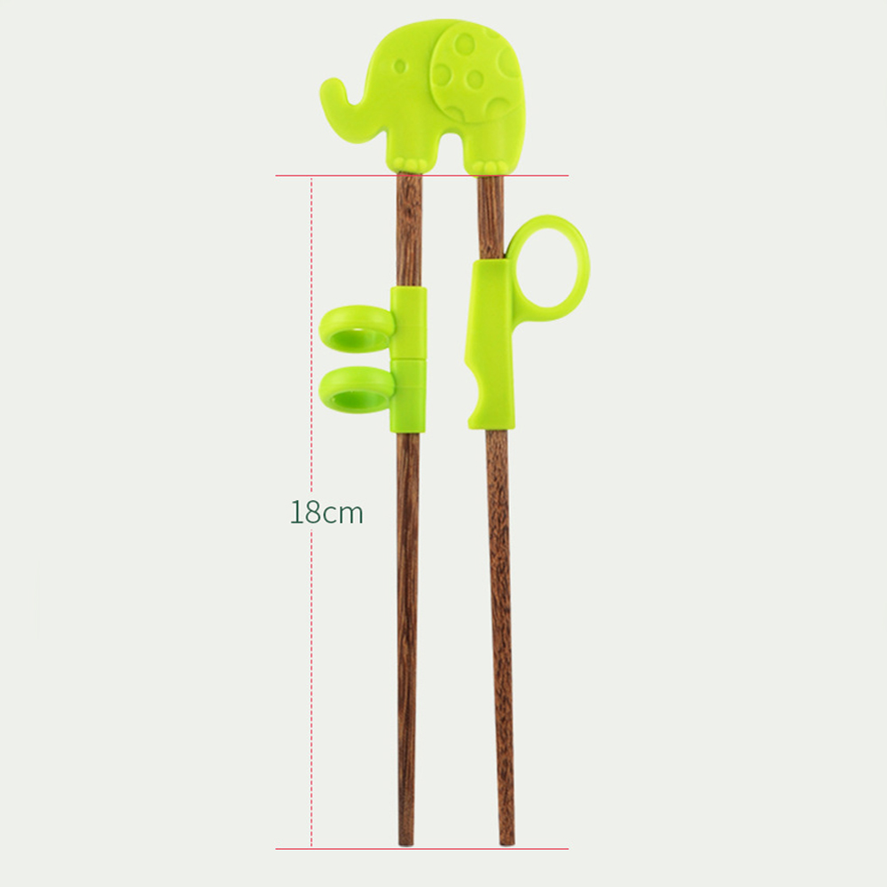 Palillos multicolores de estilo chino para niños, palillos antideslizantes para comida, pinzas de entrenamiento de dibujos animados, saludables, 1 par