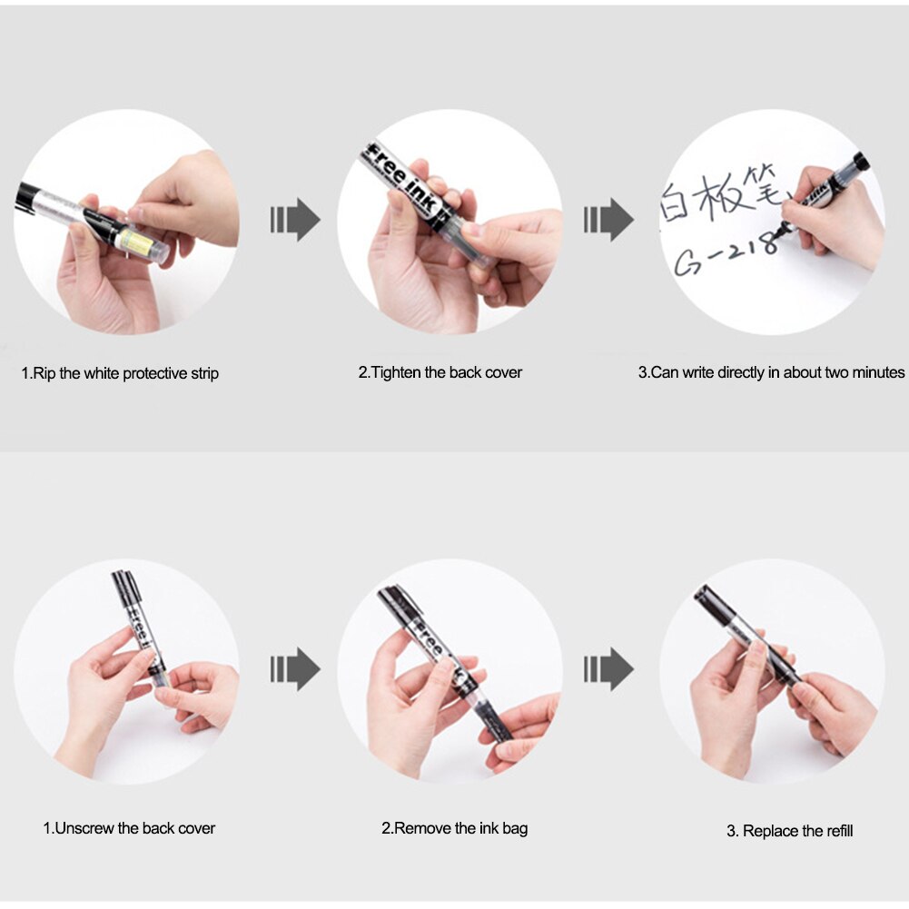 Whiteboard Markers Pen Droog White Board Pen Kantoor Schoolbenodigdheden Uitwisbare Schrijven Whiteboard Marker Speciale Pen Water-Based Pen