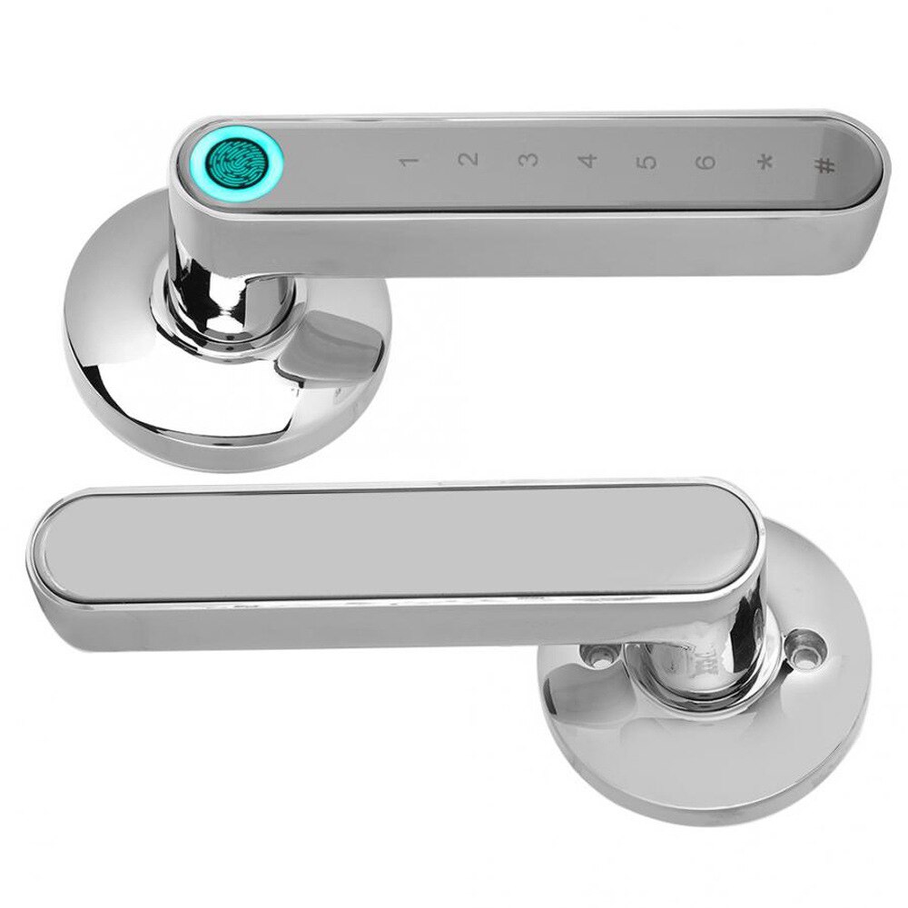 Fingerprint Door Lock Smart Bluetooth Password Handle USB Lock APP Keyless