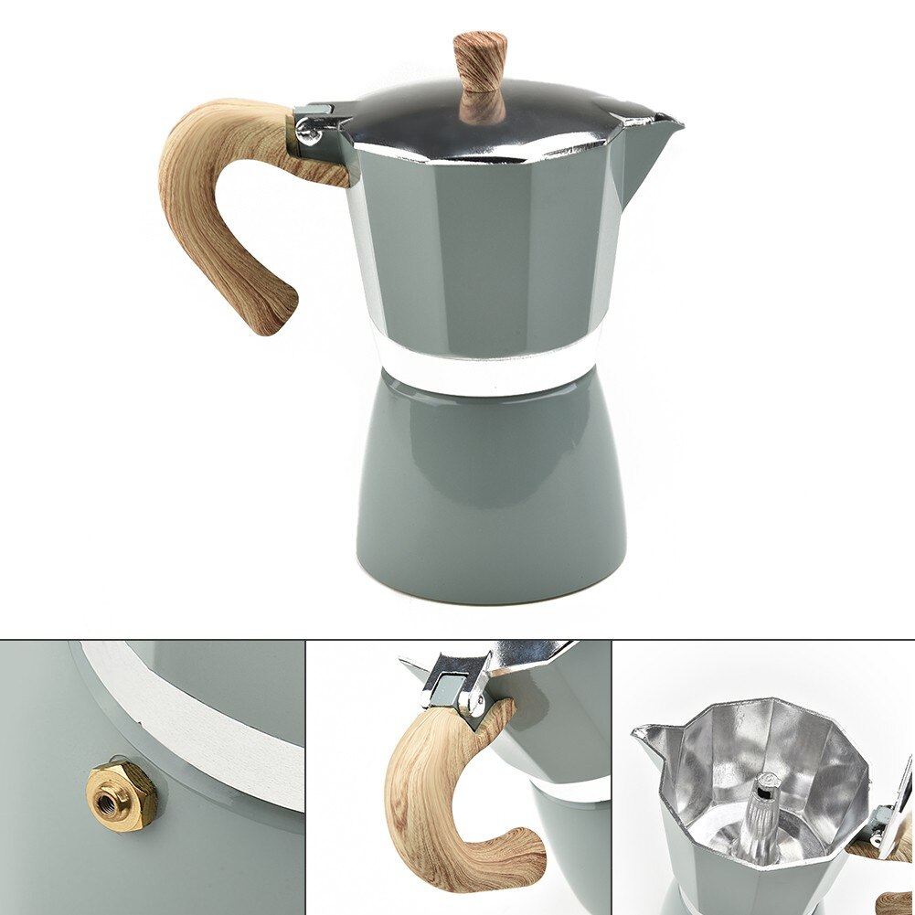 150/300ML Italian coffee machine Aluminum Moka Pot Coffee Tea Pot Espresso Coffee Maker Percolator Stove Coffe Machine Percolato