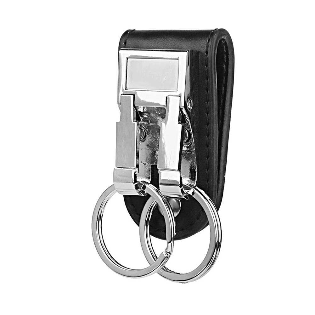 Double Dermis Keychain 2 Loop Book Leather Belt Or Buckle Clip Key Chain Key Ring Holder KeychainTls: Default Title