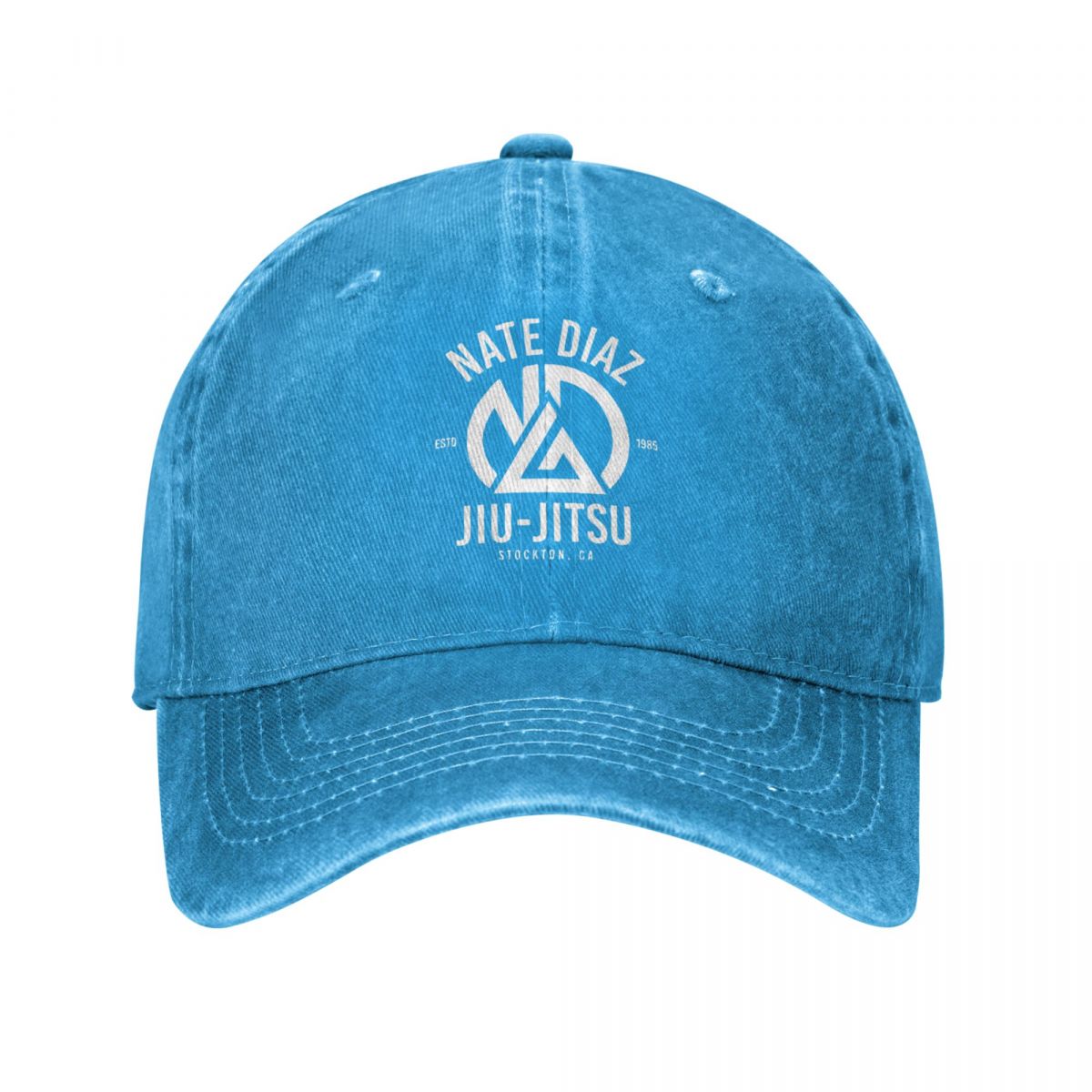Nate Diaz Baseball Cap Vintage Distressed Washed MMA Nate Sport Stockton Brothers Fighter Boxing Snapback Hat Men Golf Hats Cap: Blue