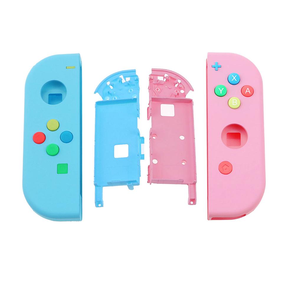 JCD 1set Replacement Housing Hard Shell Skin Case for Nintend Switch NS Joy-Con Controller Green Faceplate Cover for joycon: C A