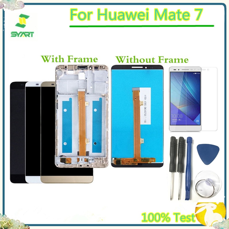 Lcd Dispay Vervanging Deel Voor Mate 7 Lcd Touch Screen Digitizer Vergadering Voor Huawei Mate 7 MT7-L09 MT7-CL00