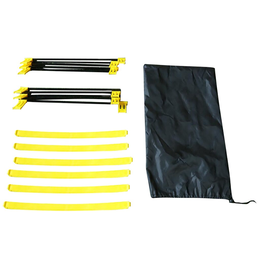Outdoor Sport Fitness Agility Ladder Carry Bag Footwork Ladder 6 Rung Combo Agility Cones Football Training Rope Jump Lattice
