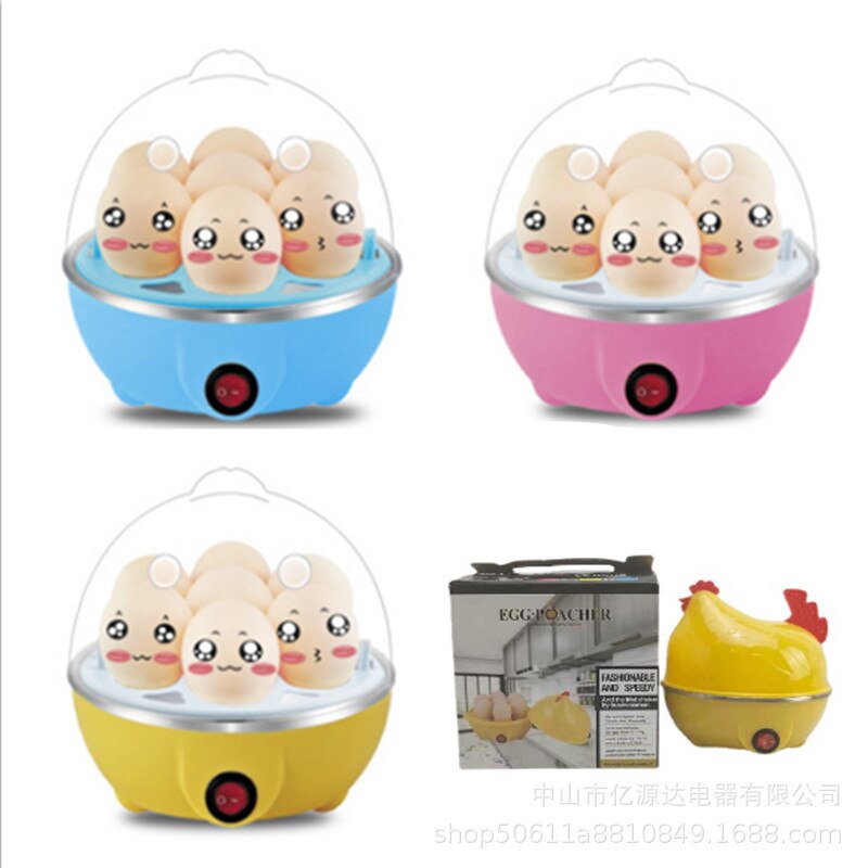 Electric Egg Cooker, Omelet, Scrambled, Soft, Medium, Hard-Boiled Boiler Cooker with Auto Shut-Off and Buzzer, Measuring Cup In