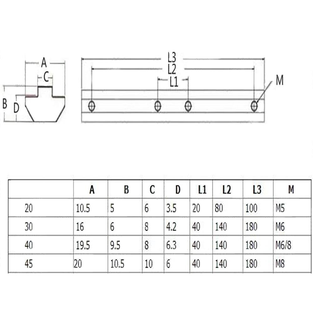aluminum connector length 100mm bracket fastener M5 screw EU standard 3030 4040 4545 series aluminum profile parts