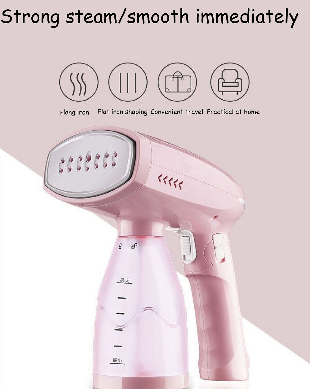 home hand-held hanging ironing machine steam iron portable steam engine mini steam brush travel ironing machine