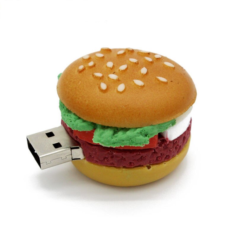 JASTER Cartoon Hamburger Sushi Watermelon USB Flash Disk Mini Pen Drive 4GB 16GB 32GB 64GB U Disk