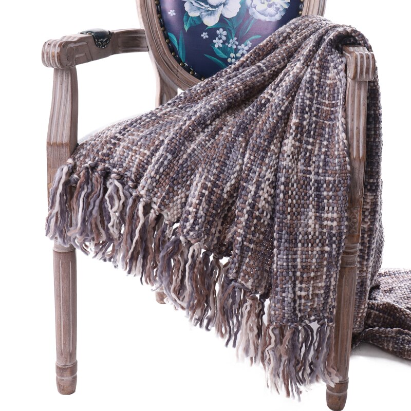 Battilo Rustic Style Acrylic Sofa Bed Throw Blanke... – Vicedeal