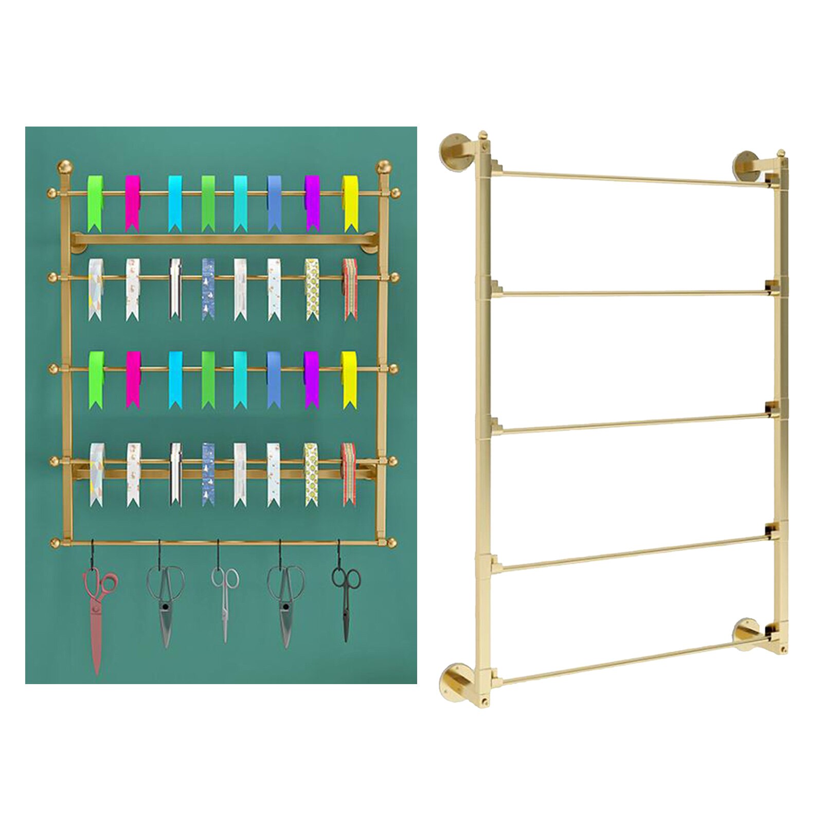 Wire Spool Rack Wall Mount Embroidery Sewing Thread Ribbon Organizer Sewing Storage Ribbon Holder