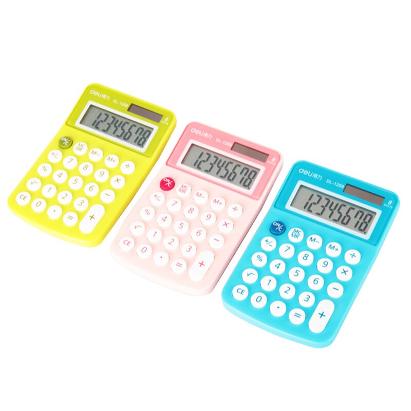 1 Piece Deli 1209 Calculator Mini Calculators Office Small Business portable calculator