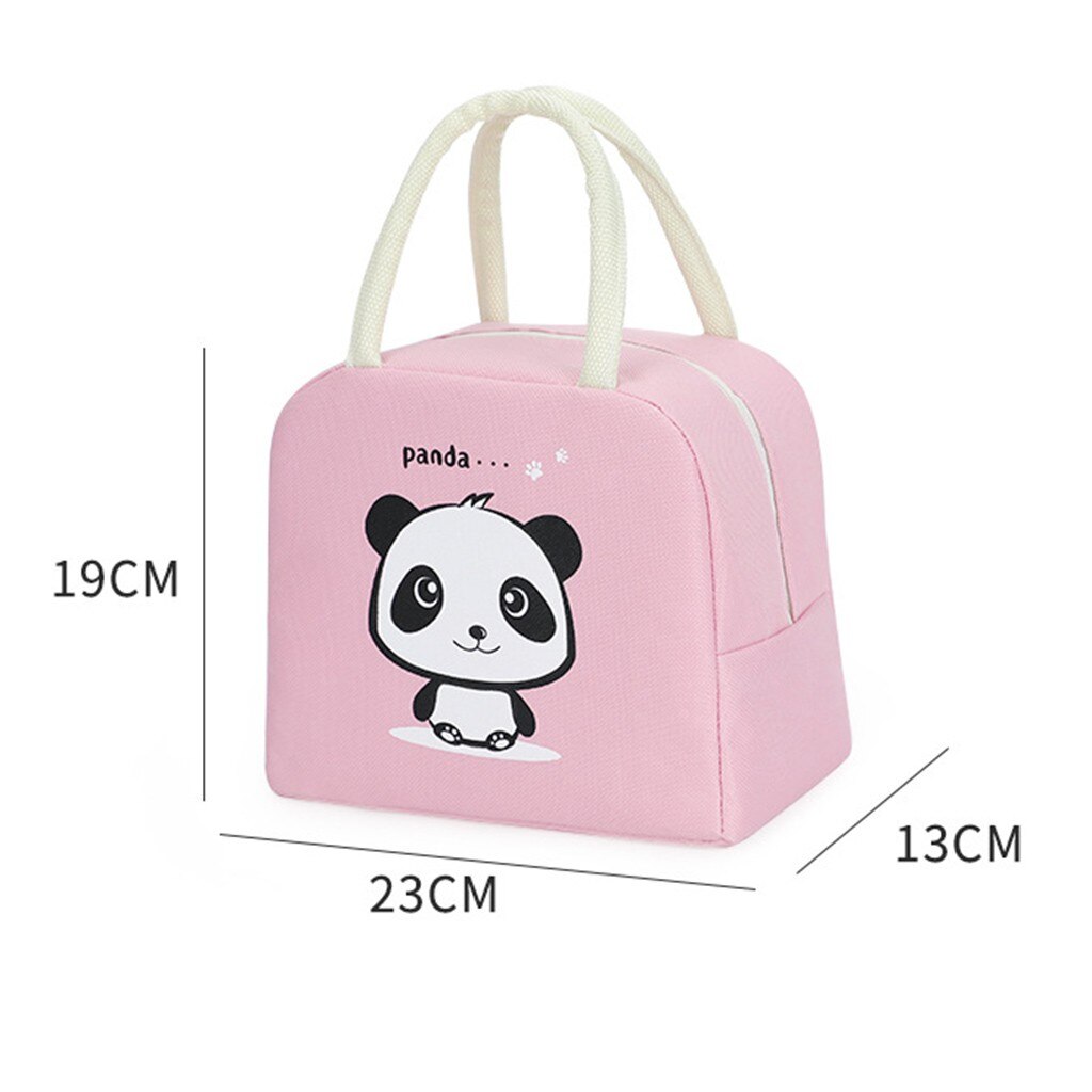 Leuke Cartoon Verse Cooler Lunchbox Draagbare Geïsoleerde Lunch Tas Voor Vrouwen Kinderen Thermische Voedsel Picknick Reizen Handig Lunch Zakken