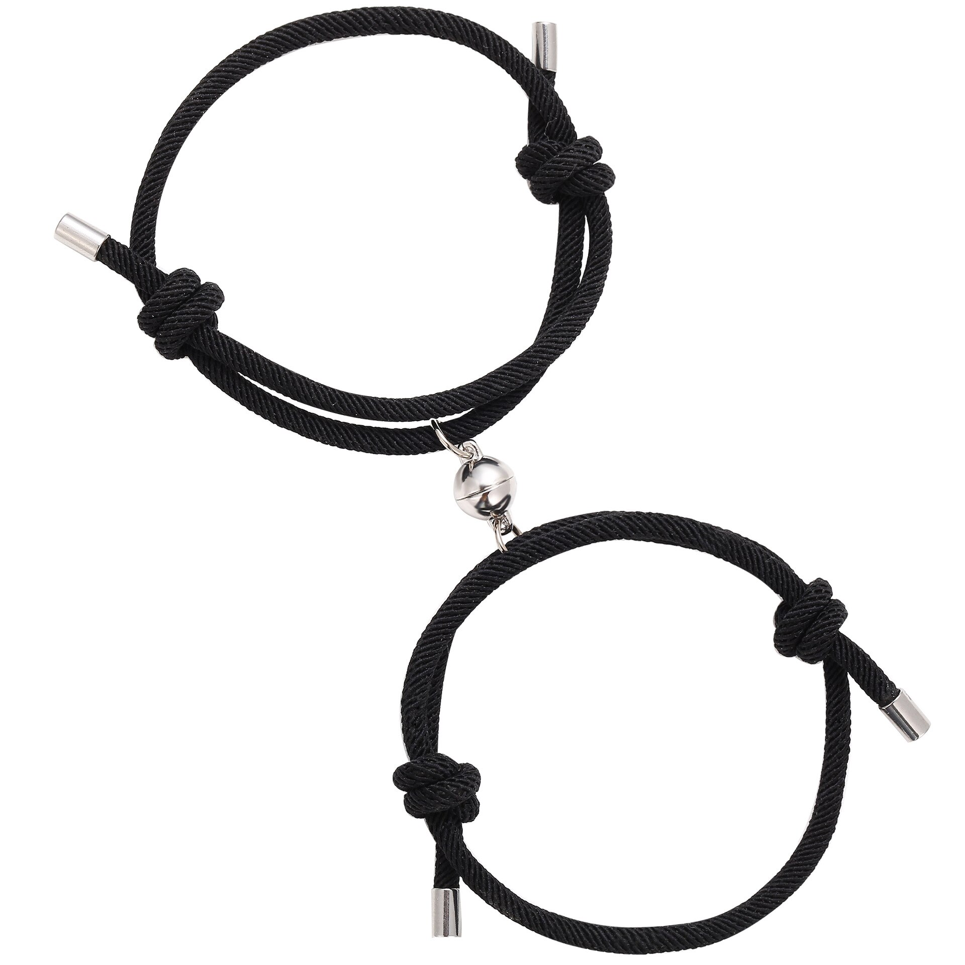 2 Stuks Paar Magneet Trekken Minnaar Paar Armband Voor Mannen Vrouwen Beste Vriend Rope Charm Armbanden Persoonlijkheid Sieraden: A-S58