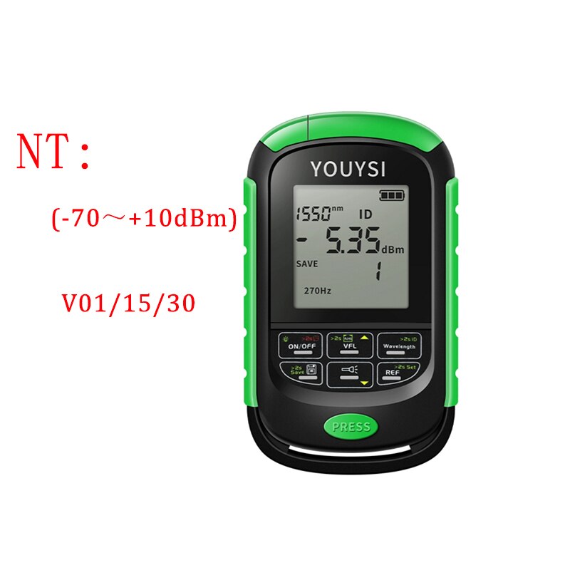 4in1 Optical Power Meter Visual Fault Locator Network Cable Test OPM Optical Fiber Tester 5km 15km 30km 30MW VFL LED: NT-30mw 30KM